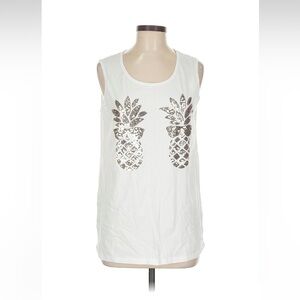 Victoria's Secret PINK White Cotton Tank Top